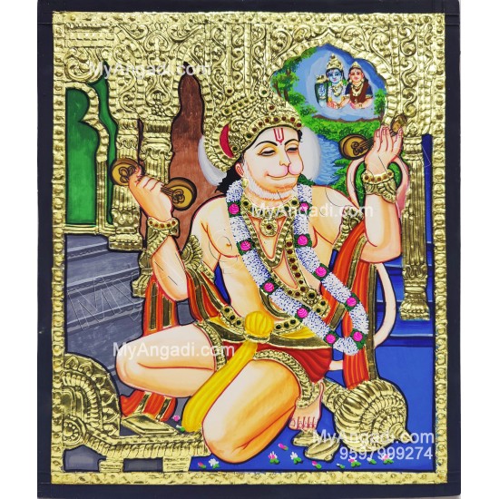Hanuman Tanjore Painting Hanuman Tanjore Painting