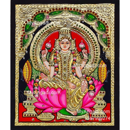 Aishwarya Lakshmi Tanjore Painting, Ishwarya Lakshmi Tanjore Painting