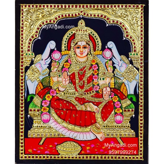 Gajalakshmi Tanjore Painting