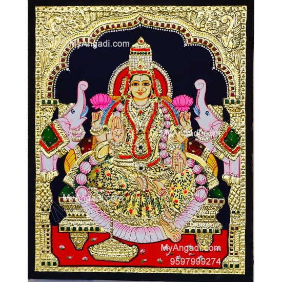 Gajalakshmi Tanjore Painting Gajalakshmi Tanjore Painting