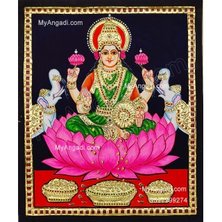 Gajalakshmi Tanjore Painting