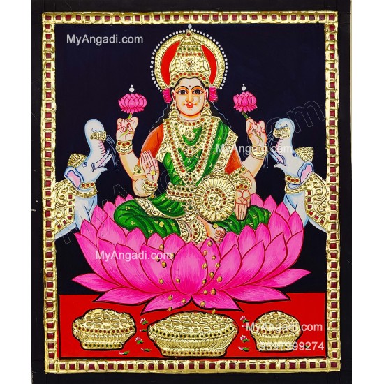 Gajalakshmi Tanjore Painting