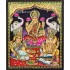 Lakshmi Ganesha Saraswathi Tanjore Painting