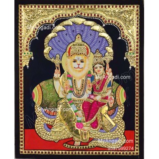 Narasimar Tanjore Painting, Lakshmi Narasimhar Tanjore Painting