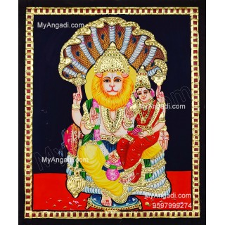 Narasimar Tanjore Painting, Lakshmi Narasimhar Tanjore Painting