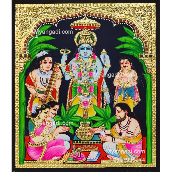 Sathyanarayana Tanjore Painting