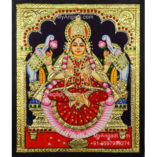 Gajalakshmi Tanjore Painting