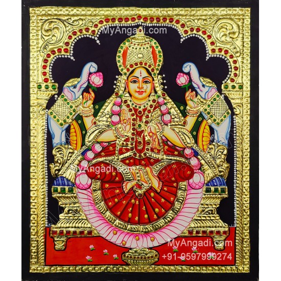 Gajalakshmi Tanjore Painting Gajalakshmi Tanjore Painting