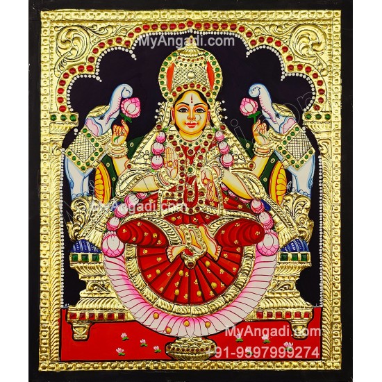 Gajalakshmi Tanjore Painting