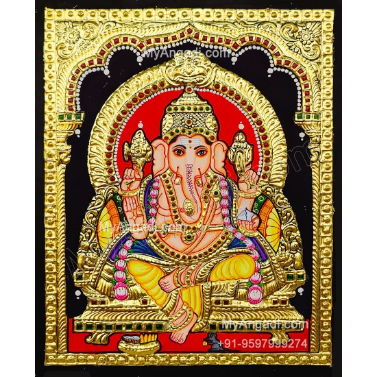 Ganapathi Tanjore Painting Tanjore Painting