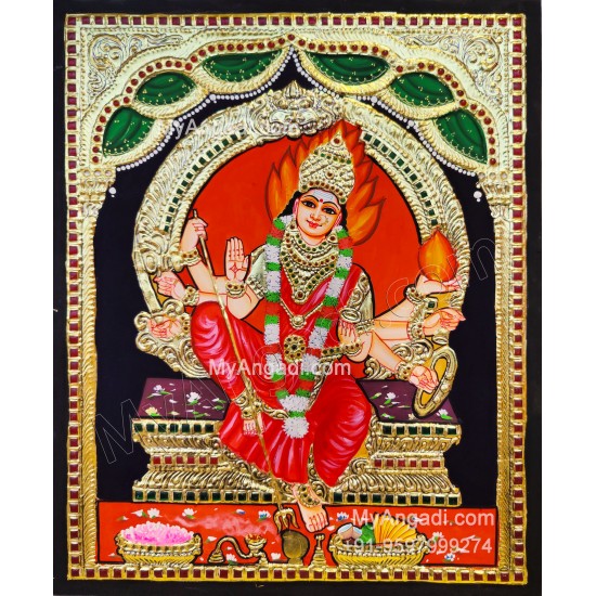 Sellandi Amman Tanjore Painting