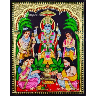 Sathya Narayana Swami Tanjore Painting