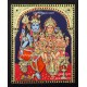 Shivan Family Tanjore Painting Shivan Family Tanjore Painting