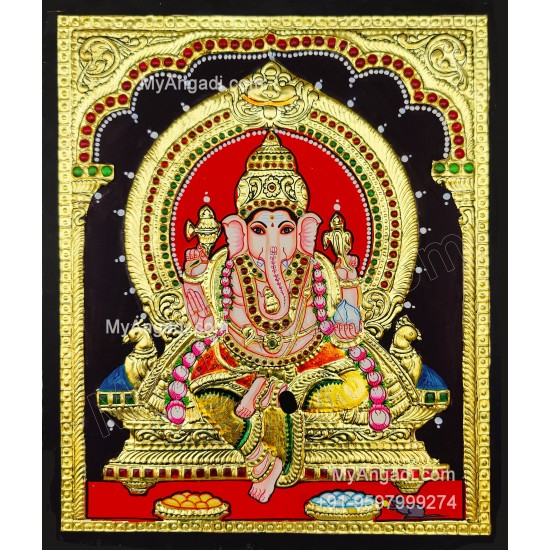 Vinayagar Tanjore Painting Vinayagar Tanjore Painting