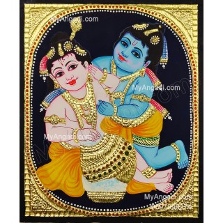 Balaram Krishna Tanjore Painting