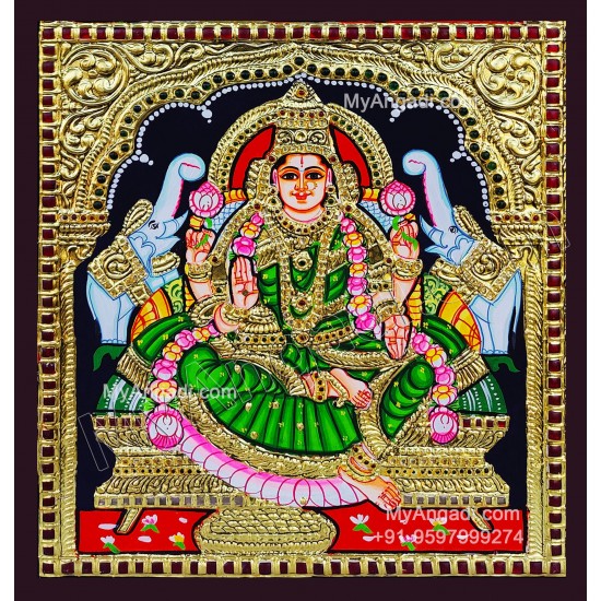 Gajalakshmi Tanjore Painting