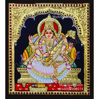 Saraswathi Tanjore Painting