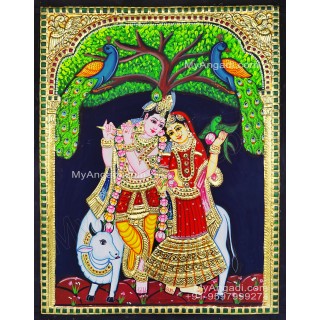 Radha Krishna Tanjore Paintings