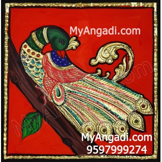 Peacock Tanjore Painting