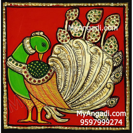 Peacock Tanjore Painting