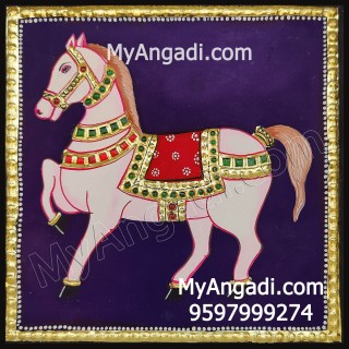 Horse Tanjore Painting