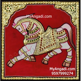 Horse Tanjore Painting