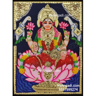 Gajalakshmi Tanjore Painting