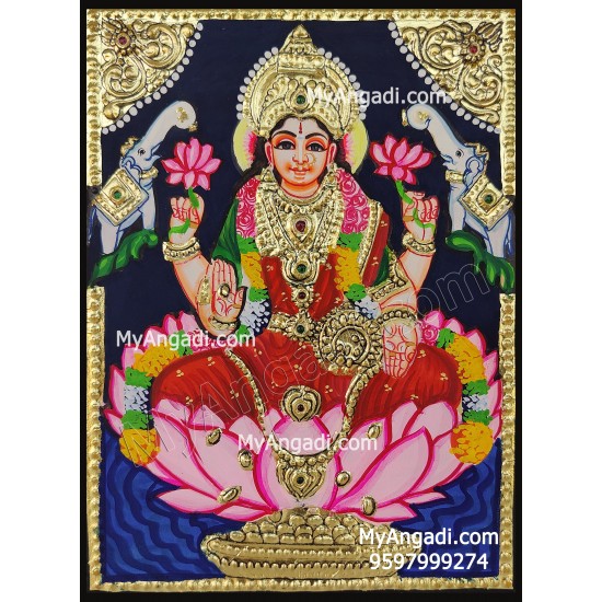 Gajalakshmi Tanjore Painting