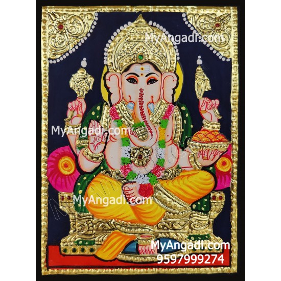 Ganesha Tanjore Painting Ganesha Tanjore Painting