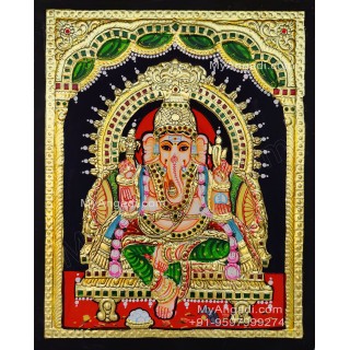 Ganesha Tanjore Painting