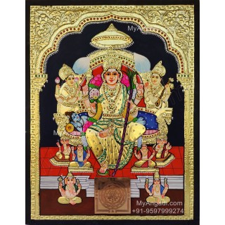 Raja Rajeshwari Tanjore Painting
