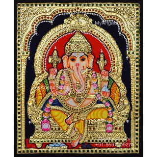 Ganesha Tanjore Painting