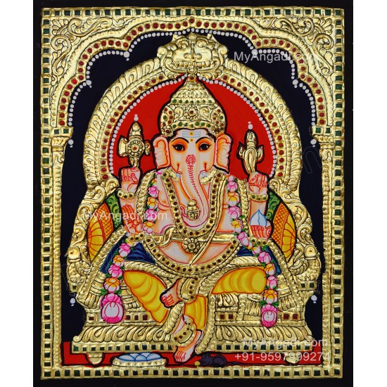 Ganesha Tanjore Painting Ganesha Tanjore Painting