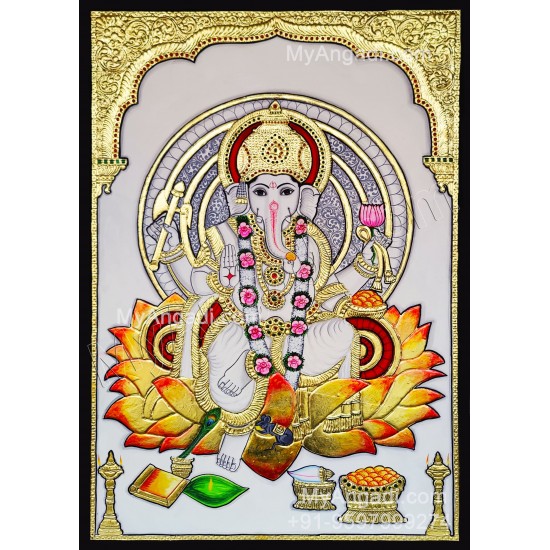 Vinayagar Tanjore Painting Vinayagar Tanjore Painting