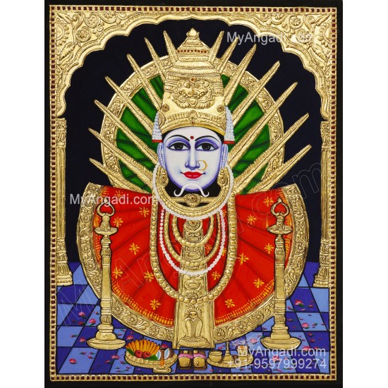 Yellama Devi – Renuka Devi Tanjore Painting