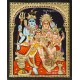 Shivan Family Tanjore Painting