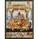 Shiva Family 3D Tanjore Painting