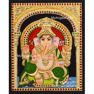 Ganapathi Tanjore Painting 