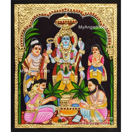 Sathyanarayana Tanjore Painting