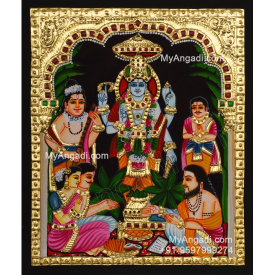 Sathyanarayana Tanjore Painting