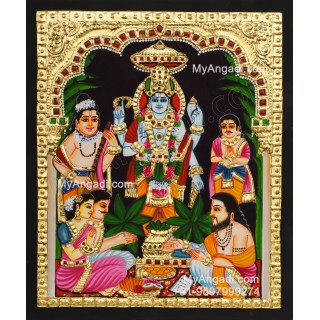 Sathyanarayana Tanjore Painting