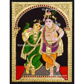 Radha Krishna Tanjore Paintings