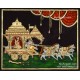Geetha Saaram Tanjore Painting, Geetha Saram Tanjore Painting, Krishna Arjuna Chariot Tanjore Painting