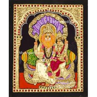 Lakshmi Narasimhar Tanjore Painting