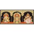 3 Panel Hanuman Balaji  Saraswathi Tanjore Painting