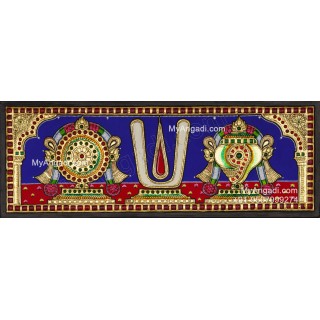 Sangu Chakram Namam Tanjore Painting