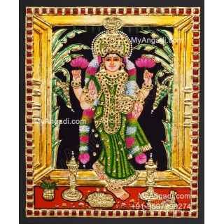 Graha Lakshmi Tanjore Painting