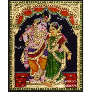 Radha Krishna Tanjore Painting