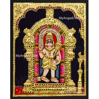 Ashtamsa Hanuman Tanjore Painting