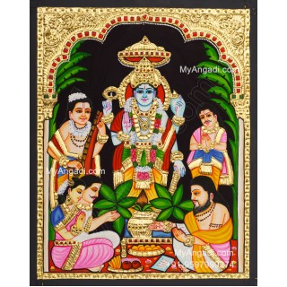 Sathyanarayana Tanjore Painting